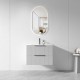 3D-2W 750x450x550mm Grey Wall Hung Plywood Vanity with Ceramic Basin